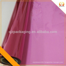 Red colorful transparent PET plastic film